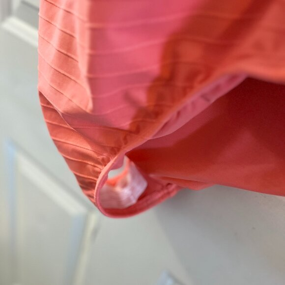 Lands End Woman's Plus-Size Coral Pink Summer V-Neck One-Piece Swimsuit Sz 18 - Picture 7 of 12